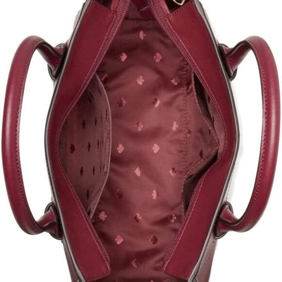 Like New Kate Spade NY Melanie Burgandy Shoulder Bag Purse Medium - Picture 12 of 13